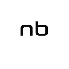 initial letter N B logo