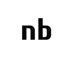 initial letter N B logo