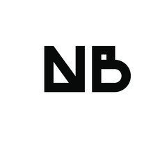 initial letter N B logo