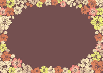 桜　和柄の背景素材　和風　日本風　春　着物