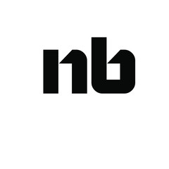 initial letter N B logo