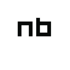initial letter N B logo