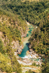 Beautiful view over Tara river, Durmitor National Park, Montenegro