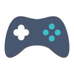 Game controller icon in flat style. Video game console. Game pad icon illustration for mobile and web concept.