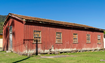 Former warehouse, located in the district of Paranapiacaba, state of S&atilde;o Paulo, Brazil
