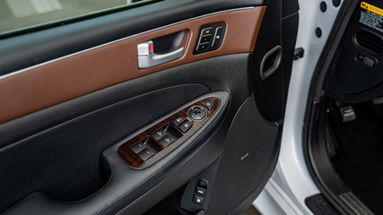 Naklejka premium Car Door Controls and Buttons
