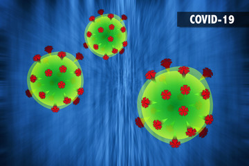 Covid-19 coronavirus, virus that causes acute respiratory infections and the common cold, banner