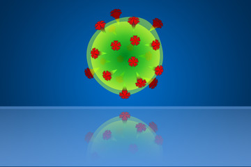 Covid-19 coronavirus, virus that causes acute respiratory infections and the common cold, detail