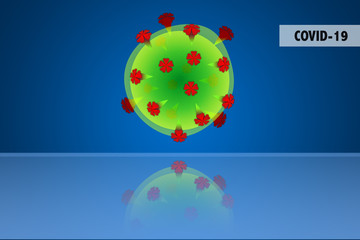 Covid-19 coronavirus, virus that causes acute respiratory infections and the common cold, detail