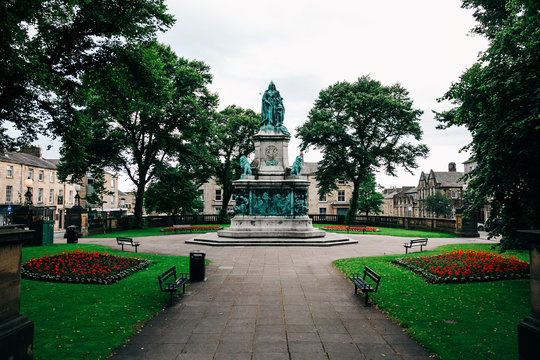 View around of Dalton Square, Lancaster, UK