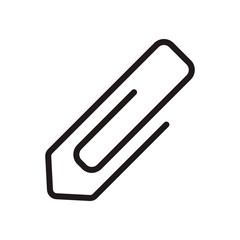 Paper clip icon. Vector graphic illustration. Suitable for website design, logo, app, template, and ui. EPS 10.