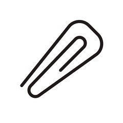 Paper clip icon. Vector graphic illustration. Suitable for website design, logo, app, template, and ui. EPS 10.