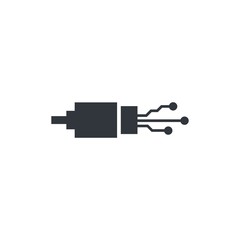 usb cable storage logo icon