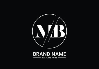 M B MB Initial Letter Logo design vector template, Graphic Alphabet Symbol for Corporate Business Identity