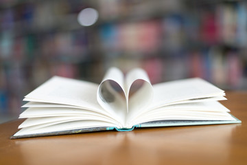Open the book to make the heart image