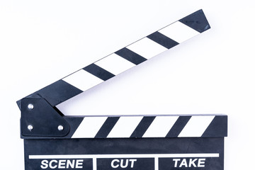 Clapper Board Isolated on white