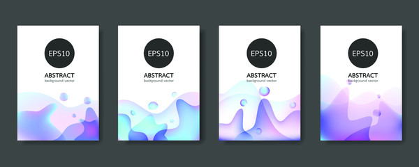 Liquid Gradient color background design. Futuristic design posters. Eps10 vector.