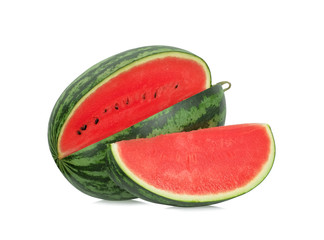 Sliced watermelon  isolated on white background.