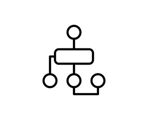 Algorithm line icon