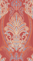 Classic paisley and lace pattern, wallpaper pattern