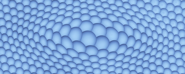 Bright blue volume cells pattern