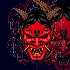 ONI MECHA DESIGN GEOMETRIC FROM THE HELL