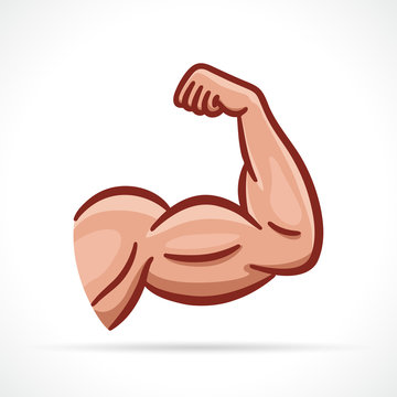 recommend clip art: Vector muscle arm clipart design