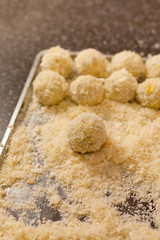 Makeing potato croquettes