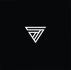 Minimal elegant monogram art logo. Outstanding professional trendy awesome artistic V VV VVV initial based Alphabet icon logo. Premium Business logo White color on black background