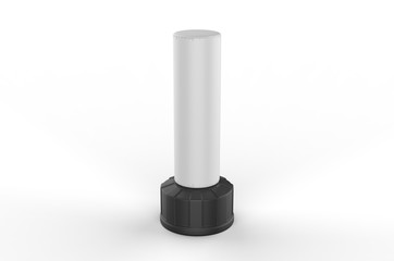 Blank Freestanding Punch Bag For Branding And Mock Up, 3d render illustration.