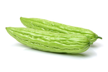 Bitter melon , Bitter gourd on white background