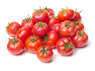 fresh tomato isolated on white background