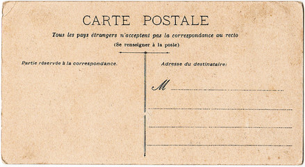 Almere, Netherlands. Grungy vintage french post card