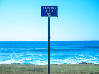 blank sign on the beach