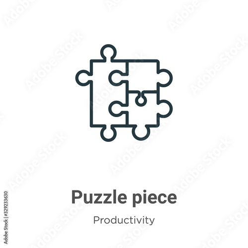 Puzzle Piece Outline Vector Icon Thin Line Black Puzzle Piece Icon Flat Vector Simple Element Illustration From Editable Productivity Concept Isolated Stroke On White Background Wall Mural Digital Bazaar Puzzle Piece Outline Vector Icon Thin Line Black Puzzle Piece Icon Flat Vector Simple Element Illustration From Editable Productivity Concept Isolated Stroke On White Background Wall Mural Digital Bazaar