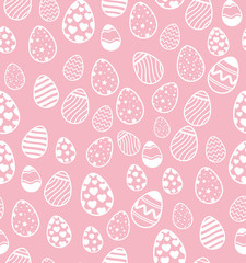 cute background of eggs easter vector illustration design