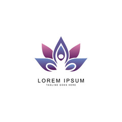 yoga logo template