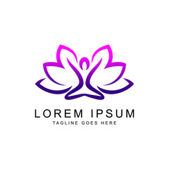 yoga logo template
