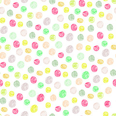 seamless pattern with colored balls. Endless abstract texture