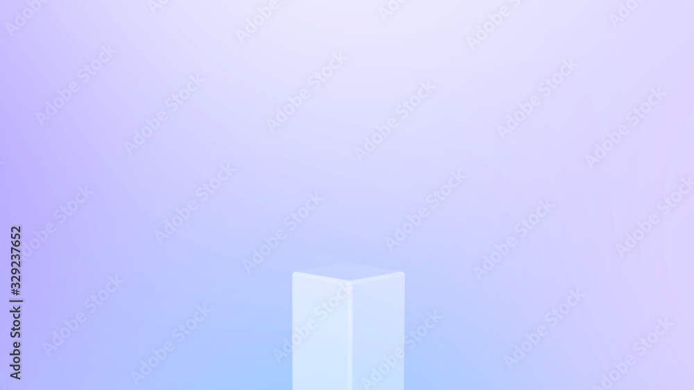 Poster minimal podium abstract. soft pastel gradient background. empty space studio room with pedestal show