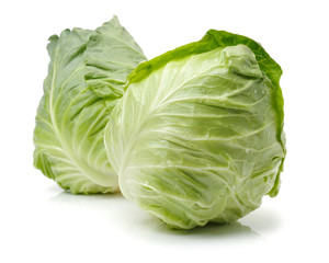 cabbage on white background