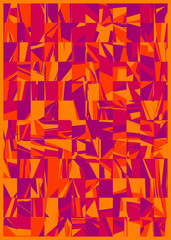 Abstract Random Color Polygones Generative Art background illustration