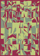 Abstract Random Color Polygones Generative Art background illustration