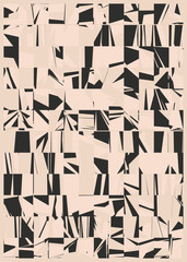 Abstract Random Color Polygones Generative Art background illustration