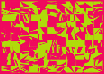 Fototapeta premium Abstract Random Color Polygones Generative Art background illustration