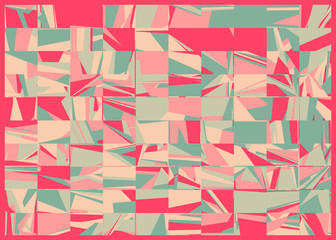 Abstract Random Color Polygones Generative Art background illustration