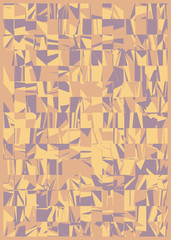 Abstract Random Color Polygones Generative Art background illustration