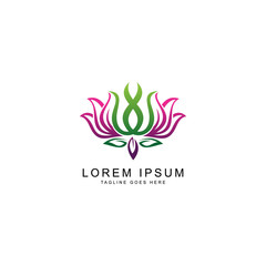 flower logo template