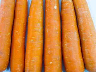 Carrot on white background.