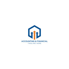 Financial and Accounting  Logo Template, Growth, economy, business, finance